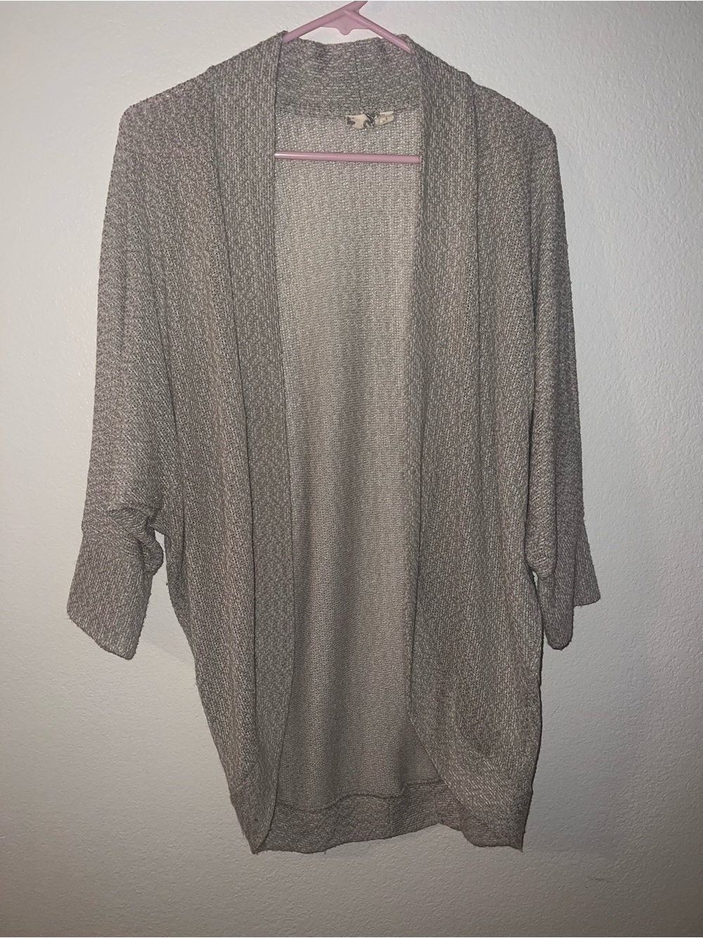 Light Gray/Tan Women's Cardigan Sweater